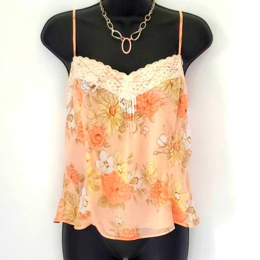 Ann Taylor Loft Floral Print Sleeveless Top sz 10P